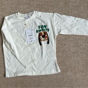 NWT Zara Long Sleeve Dog Shirt